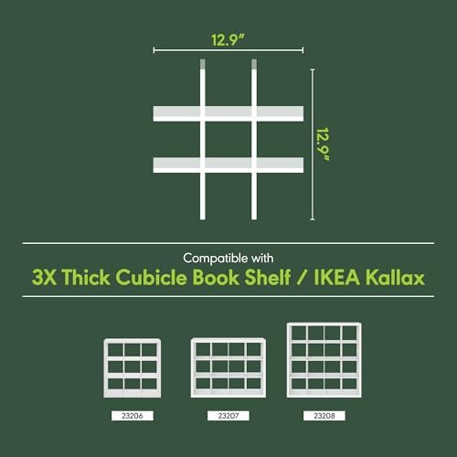 Furinno Cubicle 9-Compartment Cube Insert, Grid Cube Organizer, Dark Oak