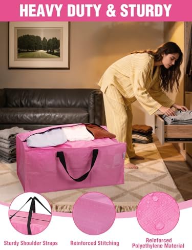 WORKPRO 1 Pack Extra Large Moving Bags with Backpack Straps & Handles