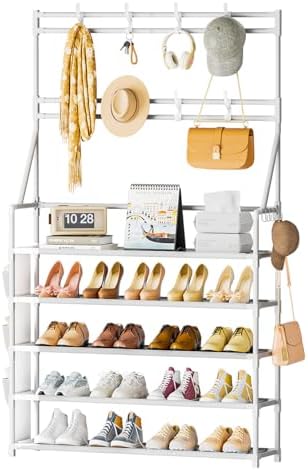 OYREL Shoe Rack 5 Tier Shoe Racks Organizer 20-25 Pairs for Closet