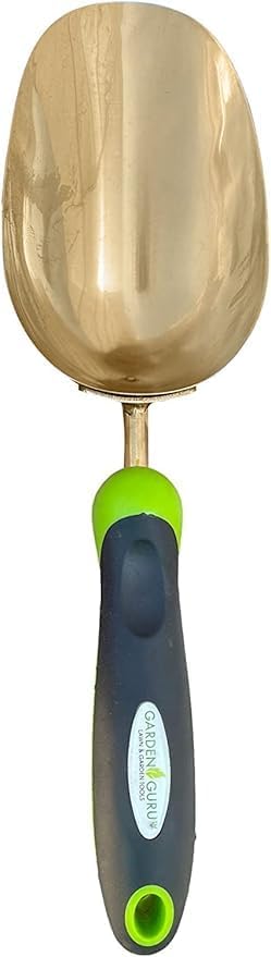 Garden Guru Super Strong Titanium Garden Scoop Trowel Shovel Transplanter - Rust Resistant - Ergonomic Handle - Perfect Hand Shovel for Gardening Transplanting and Digging (4 Pack)