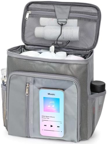 F-color Shower Caddy Portable for Dorm - Shower Bag Fits Full-Size Bottles