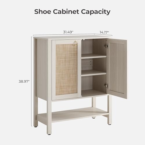 SICOTAS Shoe Storage Cabinet for Entryway, 5 Tier, 2 Pieces