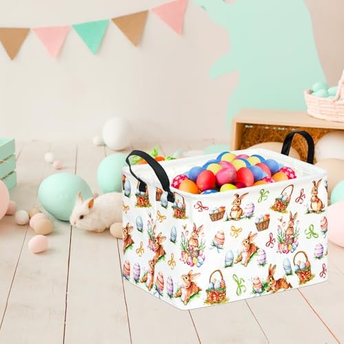 Gift Toy Storage Basket for Girls and Boys, Storage Organizer for Nursery Hamper Home Bedroom Laundry Hamper Shelf Easter Baskets