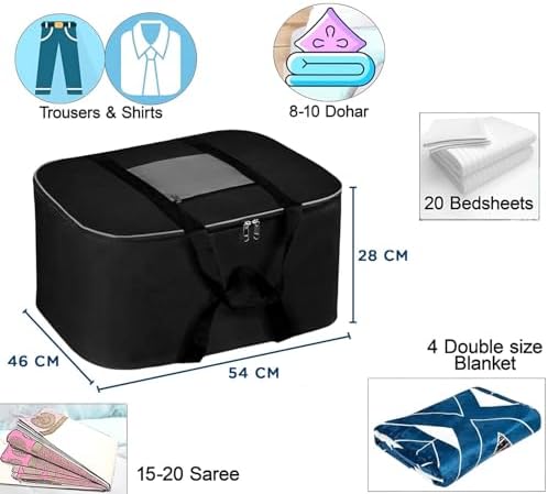 Storite Moisture Proof Nylon Large Size Underbed Storage Bag For Clothes