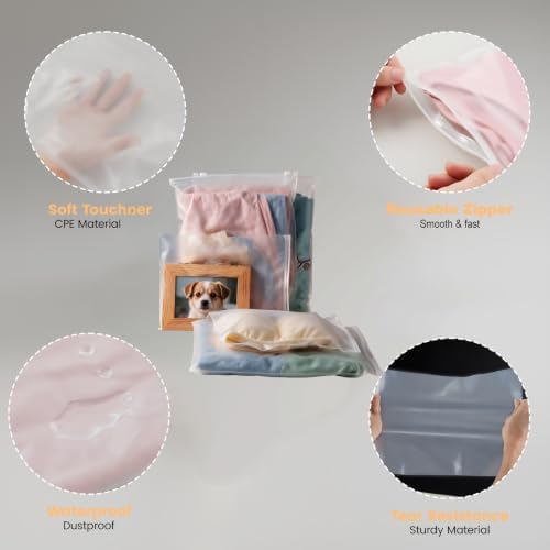 Swimsuit Storage Bags 50pcs 9x11 Inch Bathing Suit Bags Frosted Zipper Bags