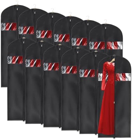 Univivi Garment Bag Suit Bag for Storage and Travel, 60 Inch, Set of 12