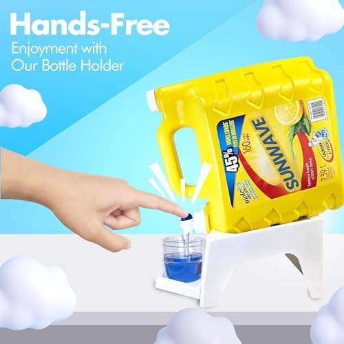 Liquid Laundry Detergent Holder Stand with Drip Tray - 1 Pack - White
