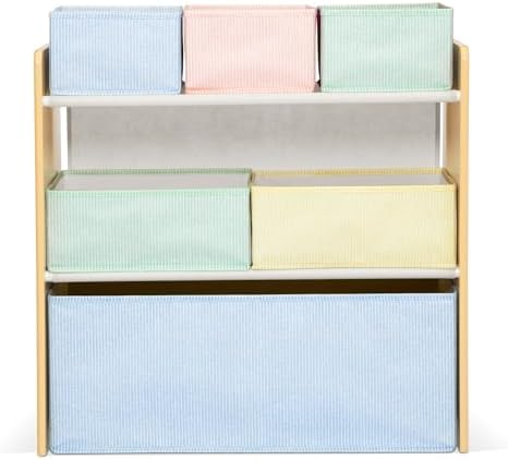 Delta Children - GapKids 6 Bin Toy Organizer - Greenguard Gold Certified, Pastel