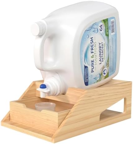 Easy-Clean Laundry Detergent Holder Stand w/ Drawer & Tray