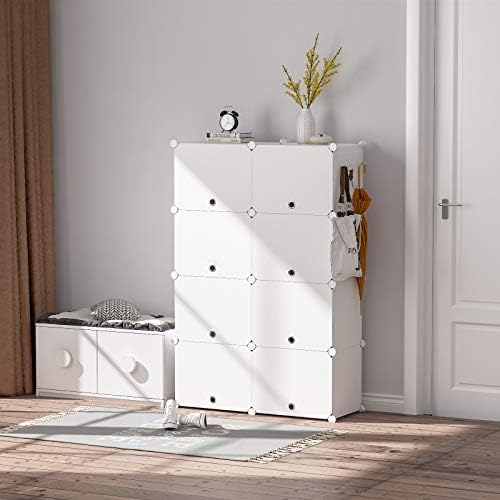 HOMIDEC Shoe Rack Organizer 32 Pair Modular Shoe Storage Cabinet for Closet