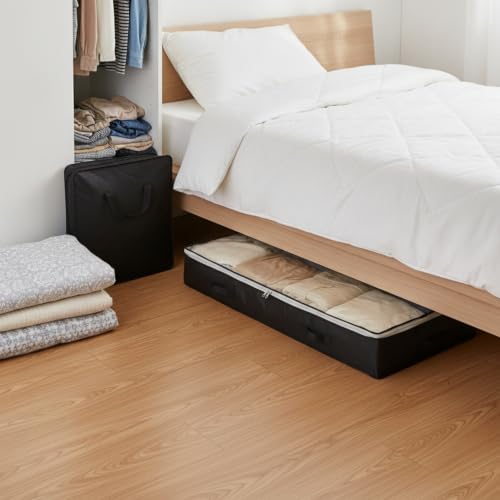 Maximize Bedroom Space with Under Bed Storage Bag - Durable Polyester Organizer for Quilts & Clothes, 39.4 x 19.7 x 5.9 Inches, 1 Pack