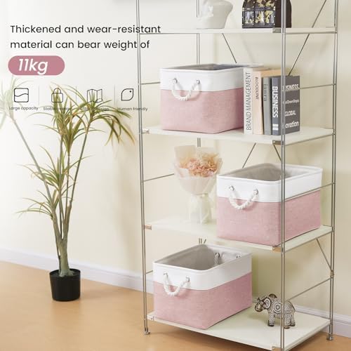 15x11x10 In Foldable Fabric Large Storage Bins with Handle 1 Pack