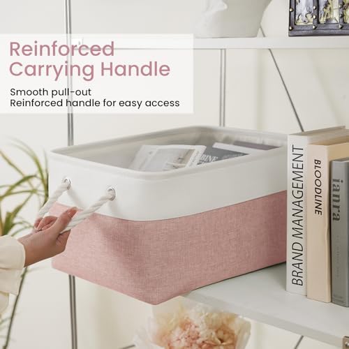 15.7x11.8x8.26 Inch Fabric Large Storage Bins with Handles 6 Pack