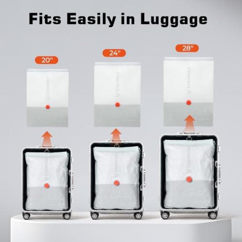 TENWOLF 10 Combo Vacuum Storage Bags for Travel with Wireless Pump