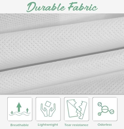 MISSLO 70" Bridal Wedding Gown Dress Garment Bag with Accessories Pouch Large Travel Garment Cover 8" Gusset (White)