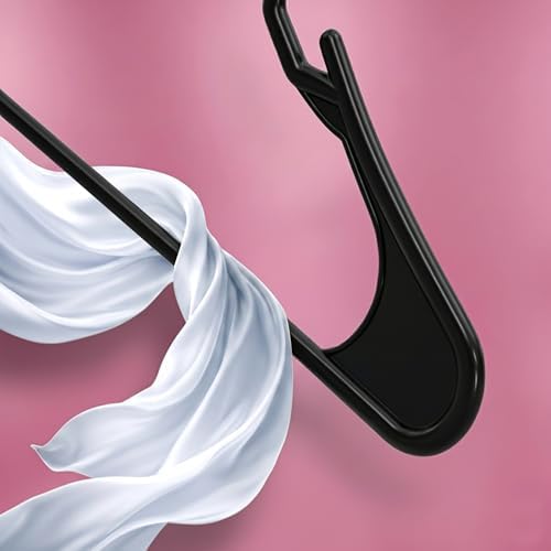Utopia Home Plastic Hangers 30 Pack – Space Saving Clothes Hanger Black