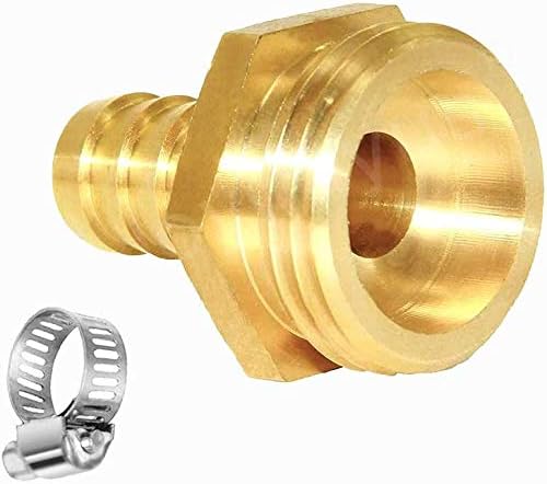 YOUHO Garden Hose Adapter 3/4" Drip Irrigation Tubing to Faucet - Reusable Connector Fittings for Most Rain Bird, Orbit, Dig, Toro 3/4 Tubing x 3/4" GHT Garden Hose Repair kit(3Sets)