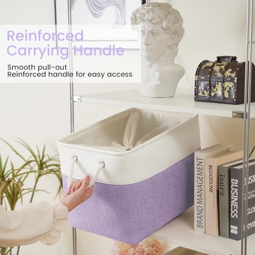 16x12x12 In Foldable Fabric Large Storage Bins with Handle 3 Pack
