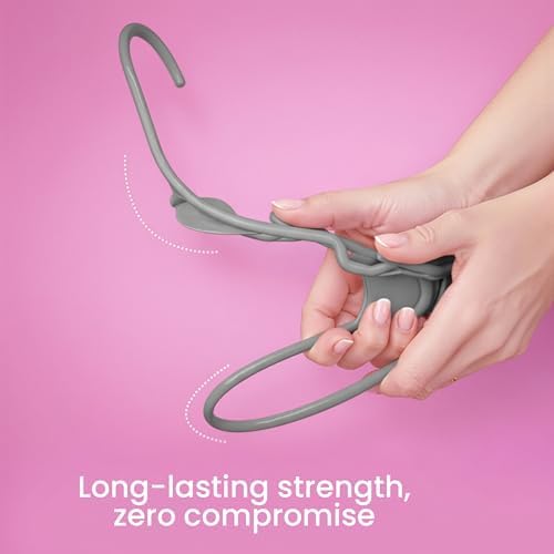 Utopia Home Plastic Hangers 100 Pack – Space Saving Clothes Hanger Grey