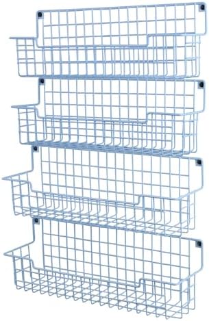 Spice Rack Wall Mount, 4 Pack Spice Organizer, Light Blue