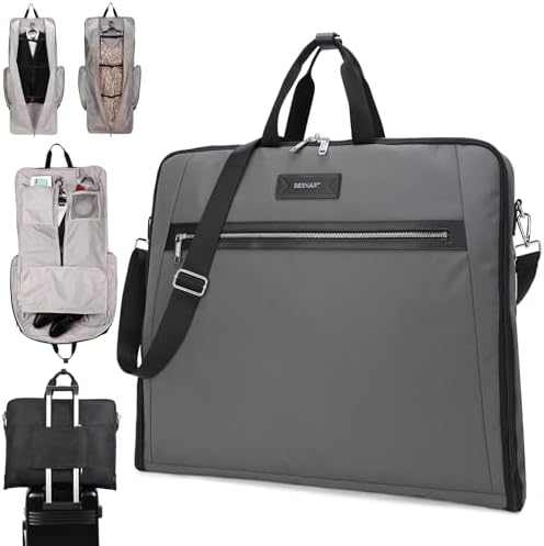 BESMART Garment Bags for Travel, 51" Large Suit Bag for Business Trips