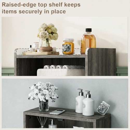 ChooChoo Small Bathroom Storage Cabinet with 2 Door and Shelves
