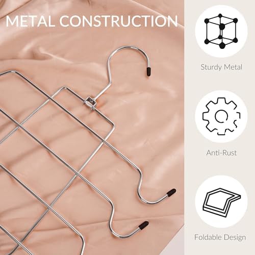 ZEDODIER 6 Pack Tank Top Hanger, Bra Organizer for Closet, Space Saving | 96 Hooks Total, Sturdy Metal, 360° Rotating, Foldable Design, Hanging Closet Organizers and Storage for Apartments and Dorms
