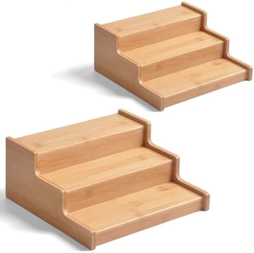 JinDoWin 2 Pack Cabinet Spice Rack Organizer - Enhanced Cabinet Spice Organizer, Practical Spice Rack Organizer for Cabinet and Efficient Cabinet Spice Organizer (2, 9 Inch)