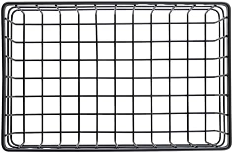 G.E.T. 9" x 6" Silver Rectangular Storage Metal Basket