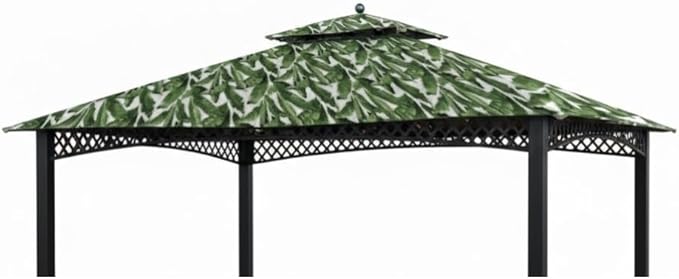 Garden Winds Durable 350 Replacement Canopy Top Compatible with Windsor Dome 10’ x 12’ Gazebo Models L-GZ717PST-C, A111001701 - Palm