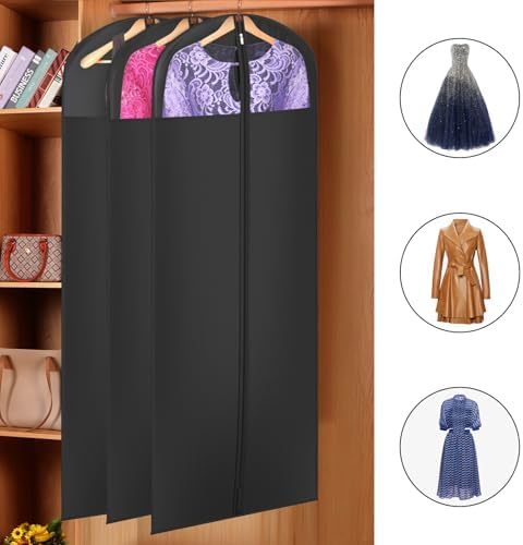 Univivi Garment Bag Suit Bag for Storage and Travel, 65 Inch, Set of 3