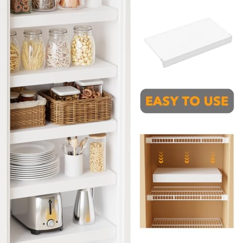SpaceAid Wire Shelf Covers for Pantry Rack, 32" W x 16" D, White 5pcs