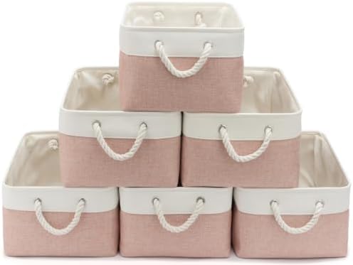 15.7x11.8x8.26 Inch Fabric Large Storage Bins with Handles 6 Pack