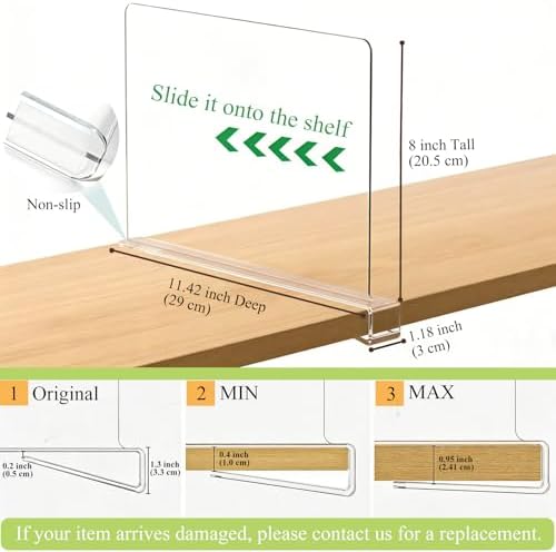 Acrylic Purse Organizer for Closet Shelf Dividers Organization Enthusiasts