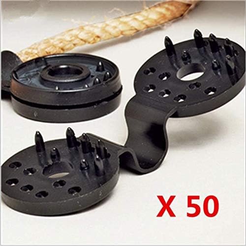 Shade Cloth Clips, 50PC Garden Fabric Sunscreen Net Lock Grip Grommet, Heavy Duty Windproof Plastic Clamps Hooks for Greenhouse, Tarp, Mesh, Cover and Sun Shade Net.