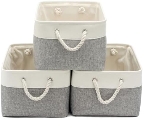 15.7x11.8x8.26 Inch Fabric Large Storage Bins with Handles 3 Pack