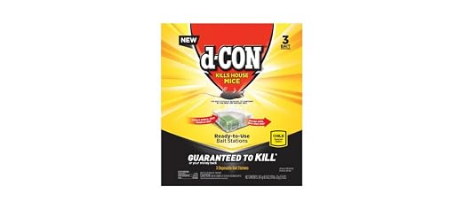 d-Con Disposable Corner Fit Mouse Bait Station - 0.5 Oz (Pack of 3)