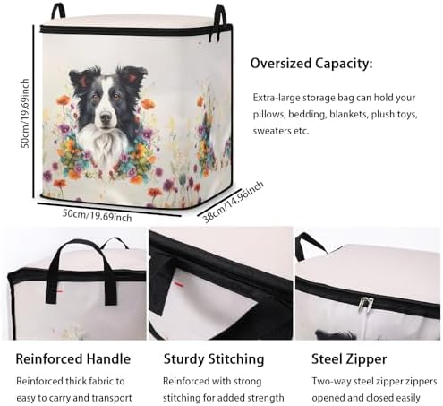 2pcs blanket storage bag for under bed,closet organizers 95L