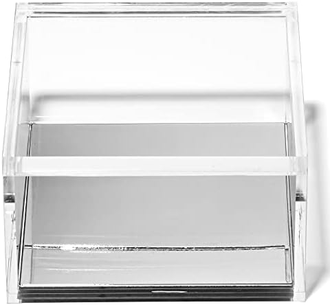 OfficeGoods Acrylic Desk Organizer with Silver Base, Large