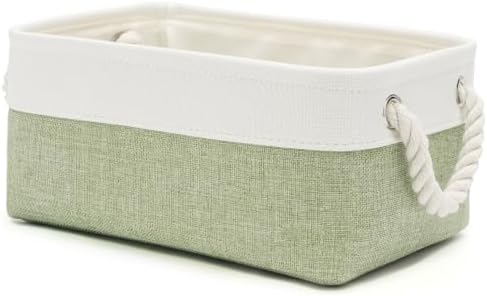 11.8x7.9x5.2 Inch Fabric Small Storage Bins with Handles 1 Pack