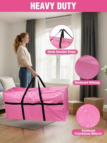 WORKPRO 1-Pack 66 Gallon Extra Large Moving Bag with Zipper & Carry Handles