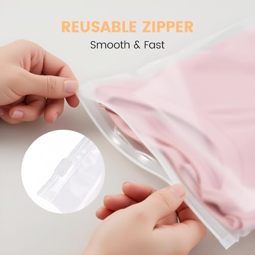 Swimsuit Storage Bags 50pcs 9x11 Inch Bathing Suit Bags Frosted Zipper Bags