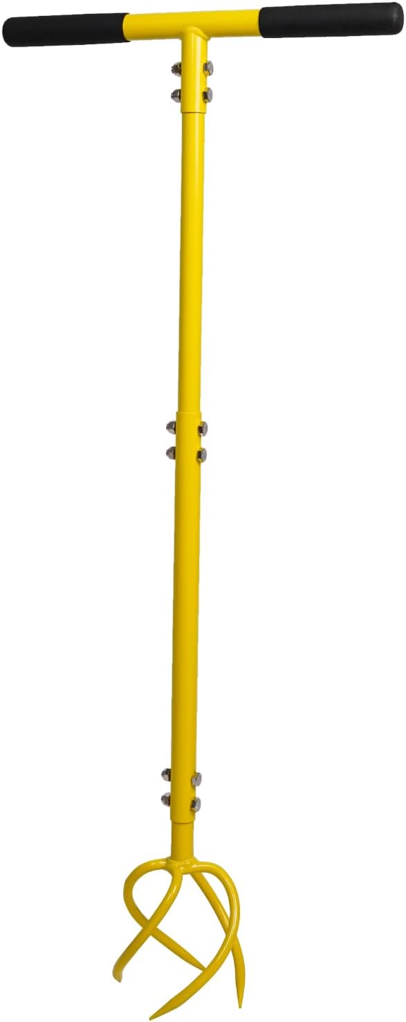 BARAYSTUS Garden Hand Tiller Garden Claw Twist Tiller Cultivator Tiller Soil Loosener Lawn Aerator Areator Loosen, Rototiller, Garden Bed and Plant Box Cultivator, Garden Tools.