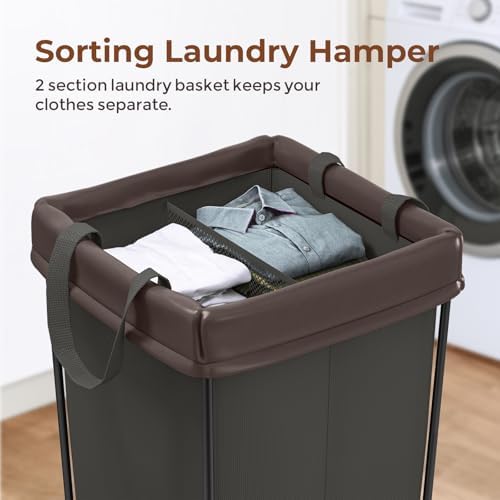 Rolling Laundry Basket with Wheels, 160L Rolling Laundry Hamper with Wheels