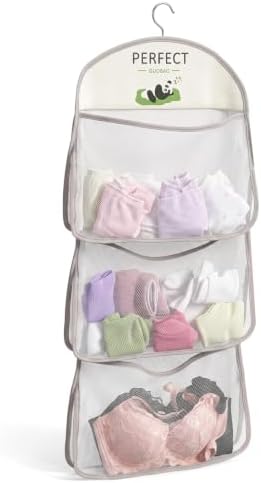 Multi Layer Mesh Hanging Storage Organizer Sock and Underwear Organizer