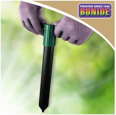 Bonide Molemax Animal Repellent Stake For Gophers and Moles, Battery Operated, Humane Repellent