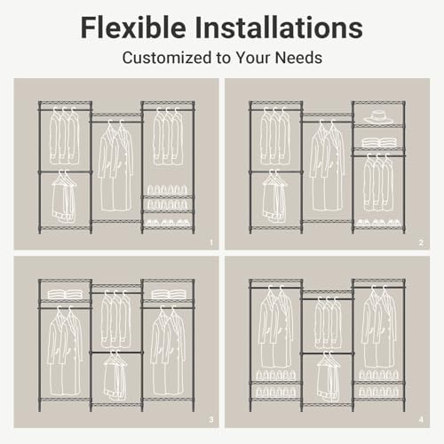 VIPEK V5 Heavy Duty Clothes Rack, Modular Closet System, Bronze