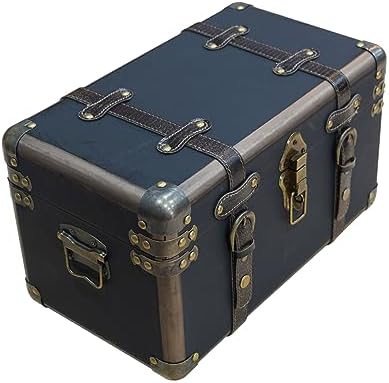 Storage Box, Vintage Wooden Decorative Box with Flip Top, 15.74x9.05x9.05 inches, Brown, for Storage and Home Decoration