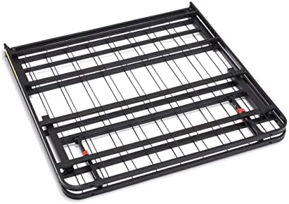 Amazon Basics Foldable Metal Platform Bed Frame with Storage, Sturdy Steel Support, No Box Spring Needed, 14-inch High, Tool-Free Setup, Twin Size, Black