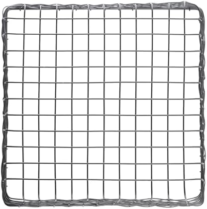 G.E.T. WB-305-MG Heavy Duty Iron Wire Utility Storage Bin/Basket, Square, 11" x 11" x 8"